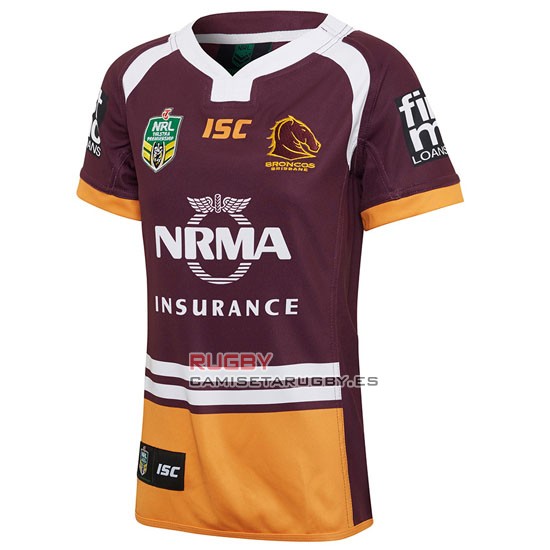 Camiseta de Brisbane Broncos Rugby 2017 Local